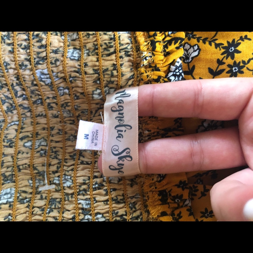 Magnolia Skye yellow floral dress